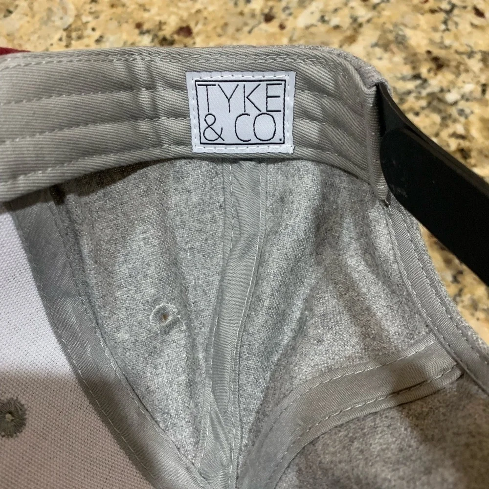 Tyke & Co Infant SnapBack Baseball Hat (6 Months- 3 Years) Grey And Red
